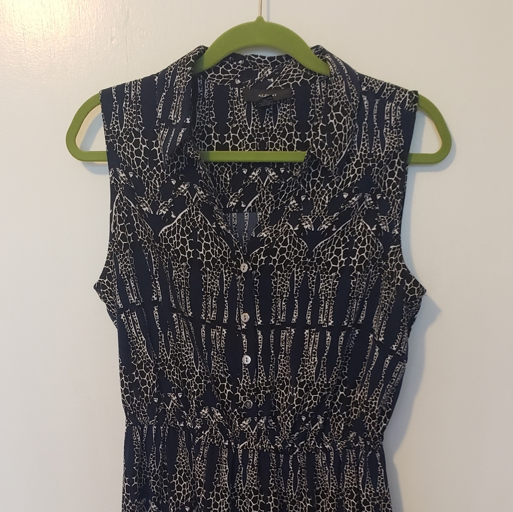 Zebra pattern dress